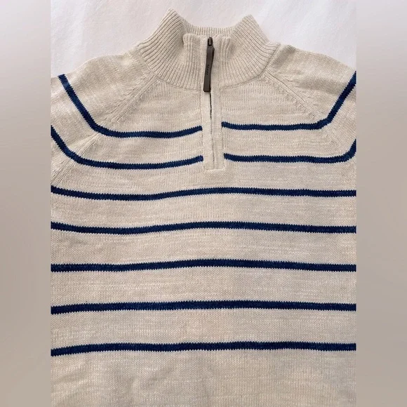 Crewcuts NWT 1/4 zip striped sweater - Picture 3 of 4